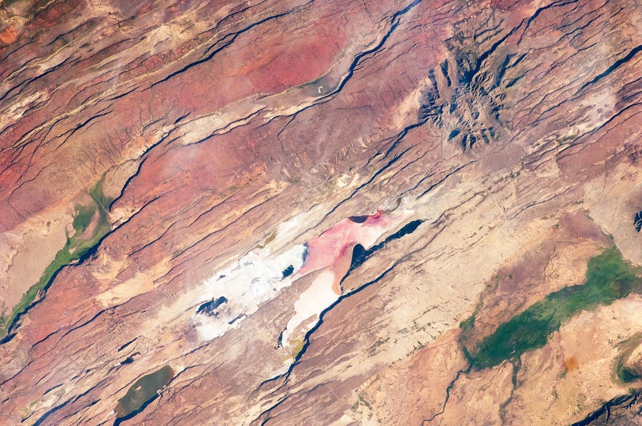 Astronaut photograph of the East African Rift near Kenya's southern border.
